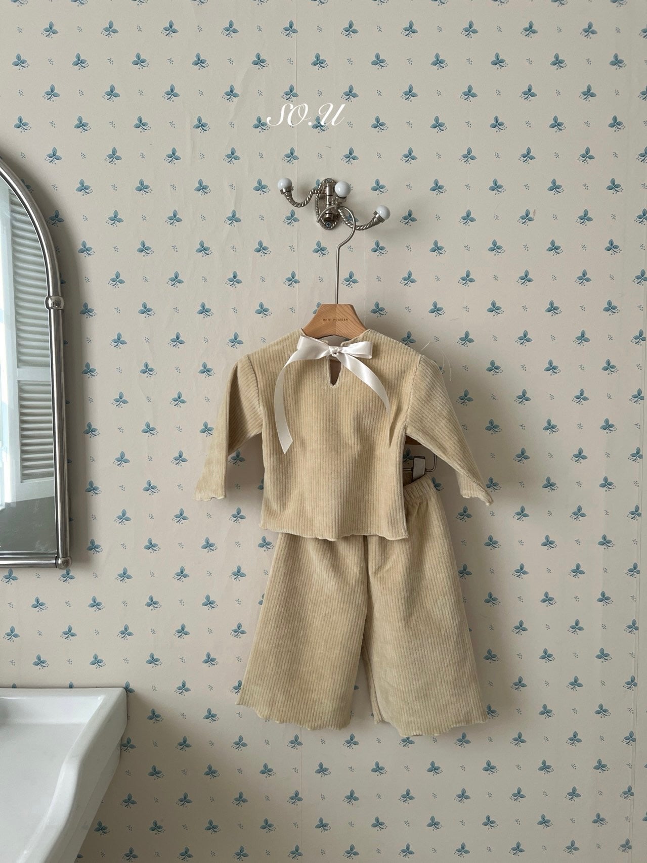 Winter back ribbon set