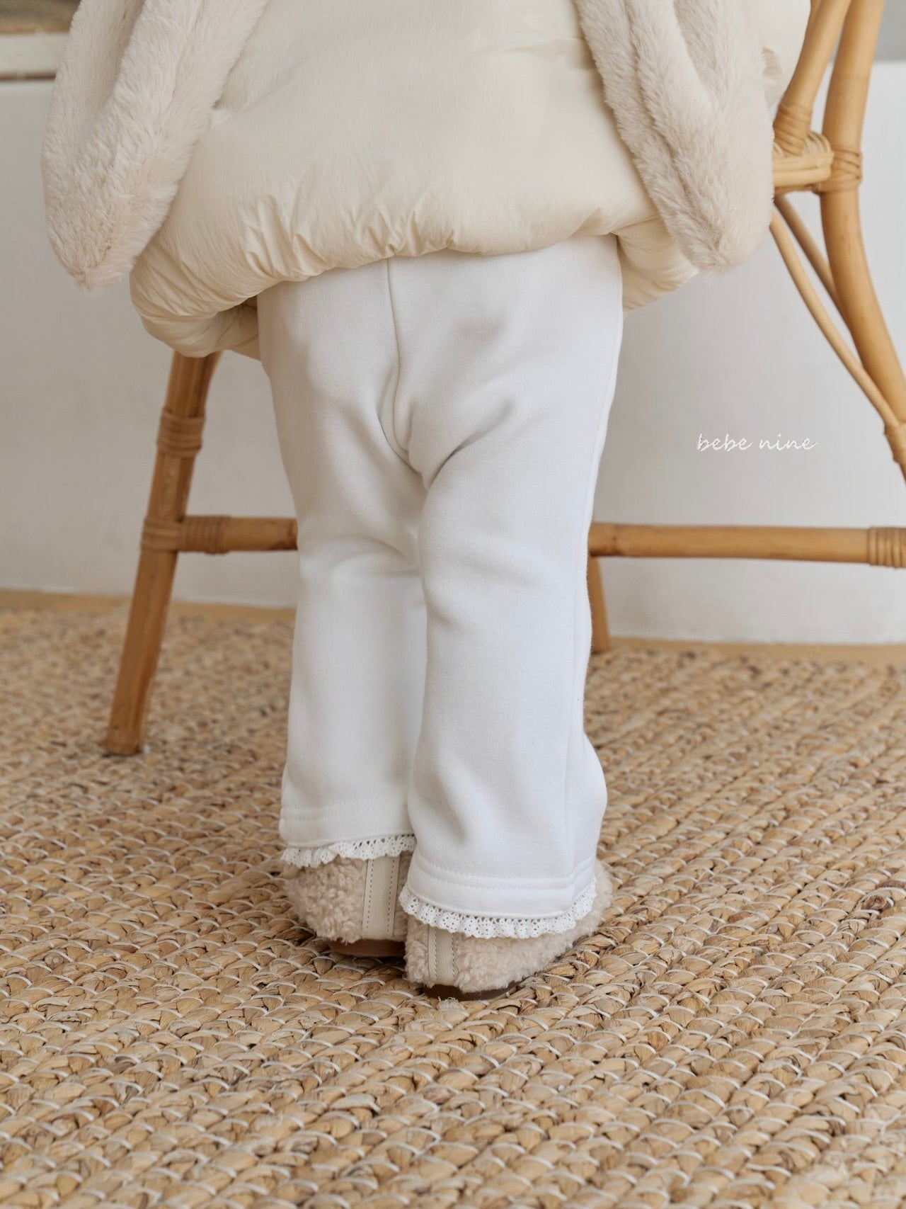 Frill Fleece Flare Pants