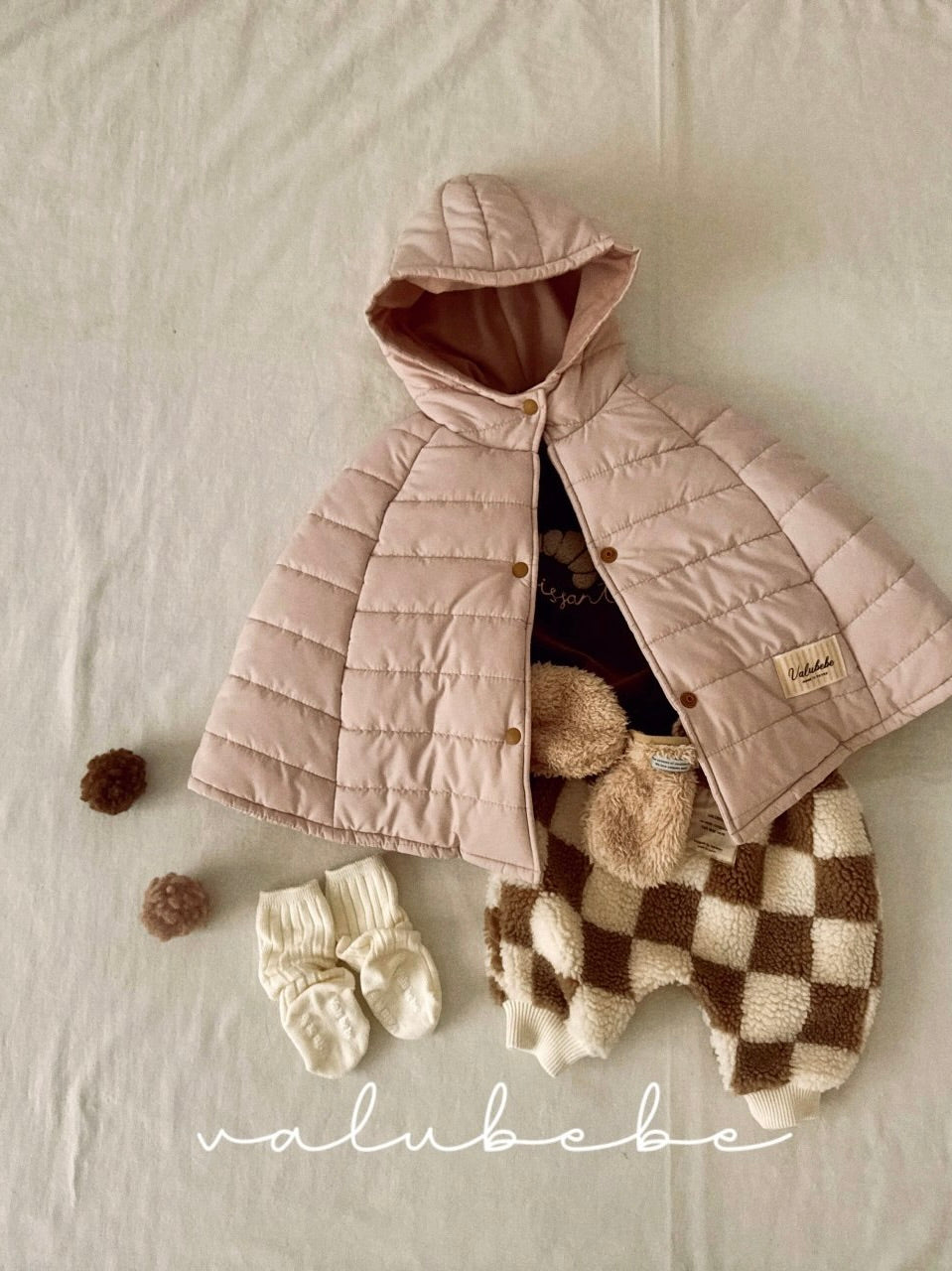 Padded hooded cape (baby)