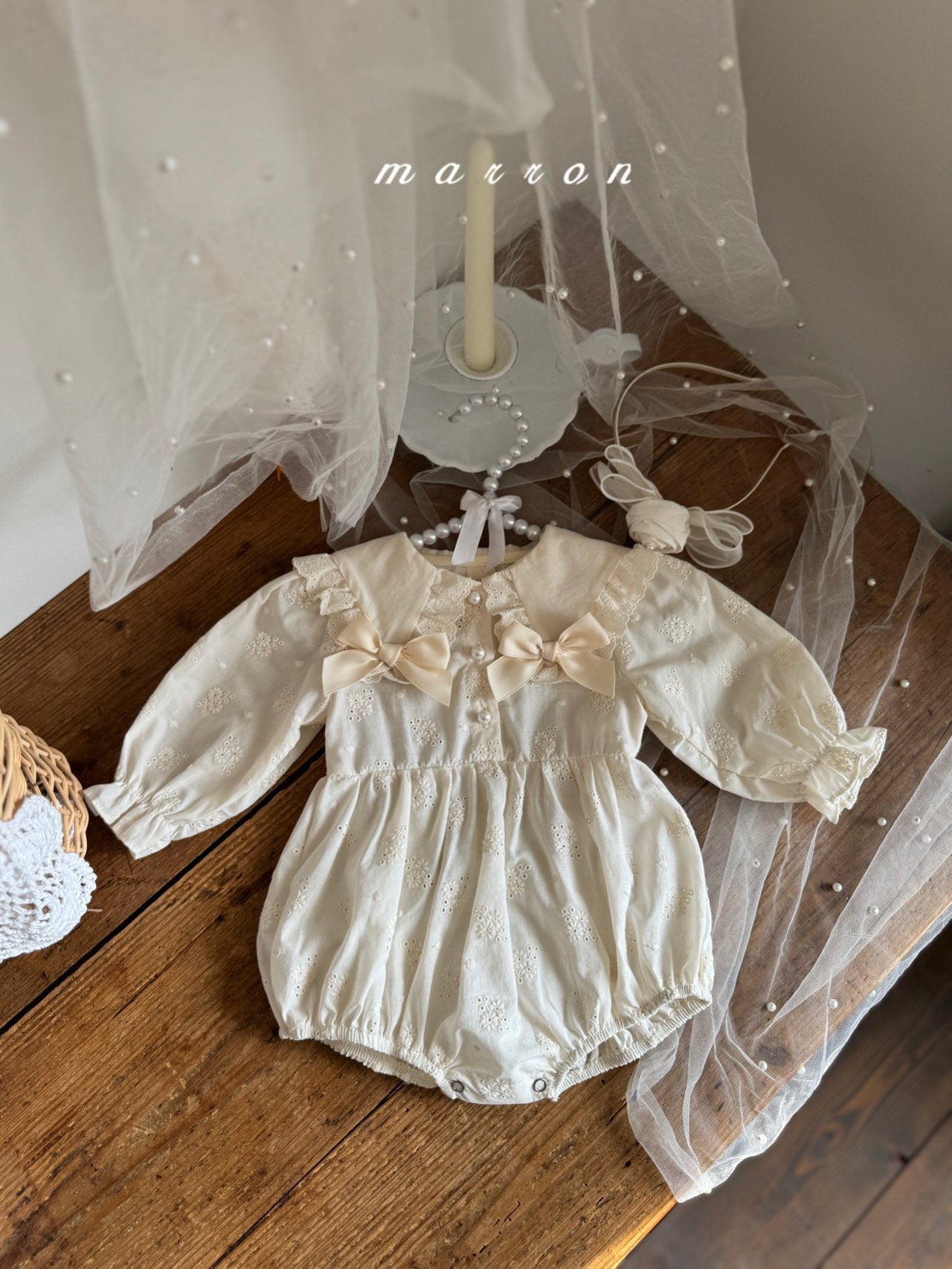 Petit ribbon rompers