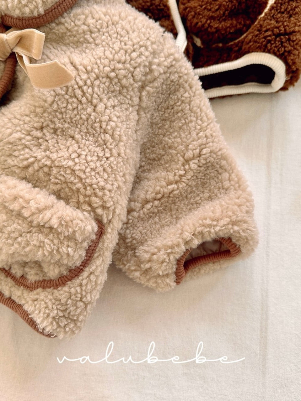 Merry ribbon fluffy jacket (baby)