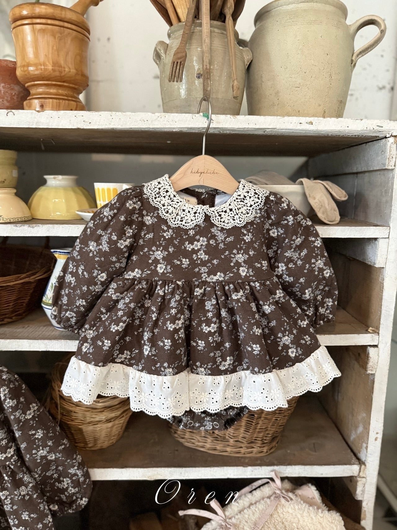 Serena flower padded rompers (baby)