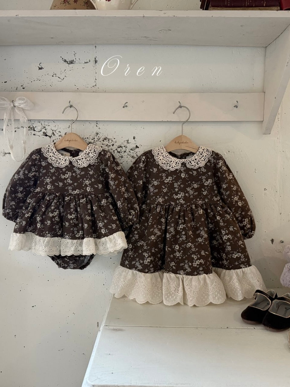 Serena flower padded rompers (baby)