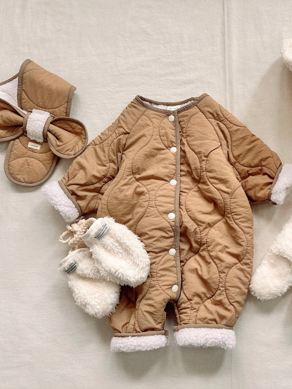 Button quilted coverall (baby)