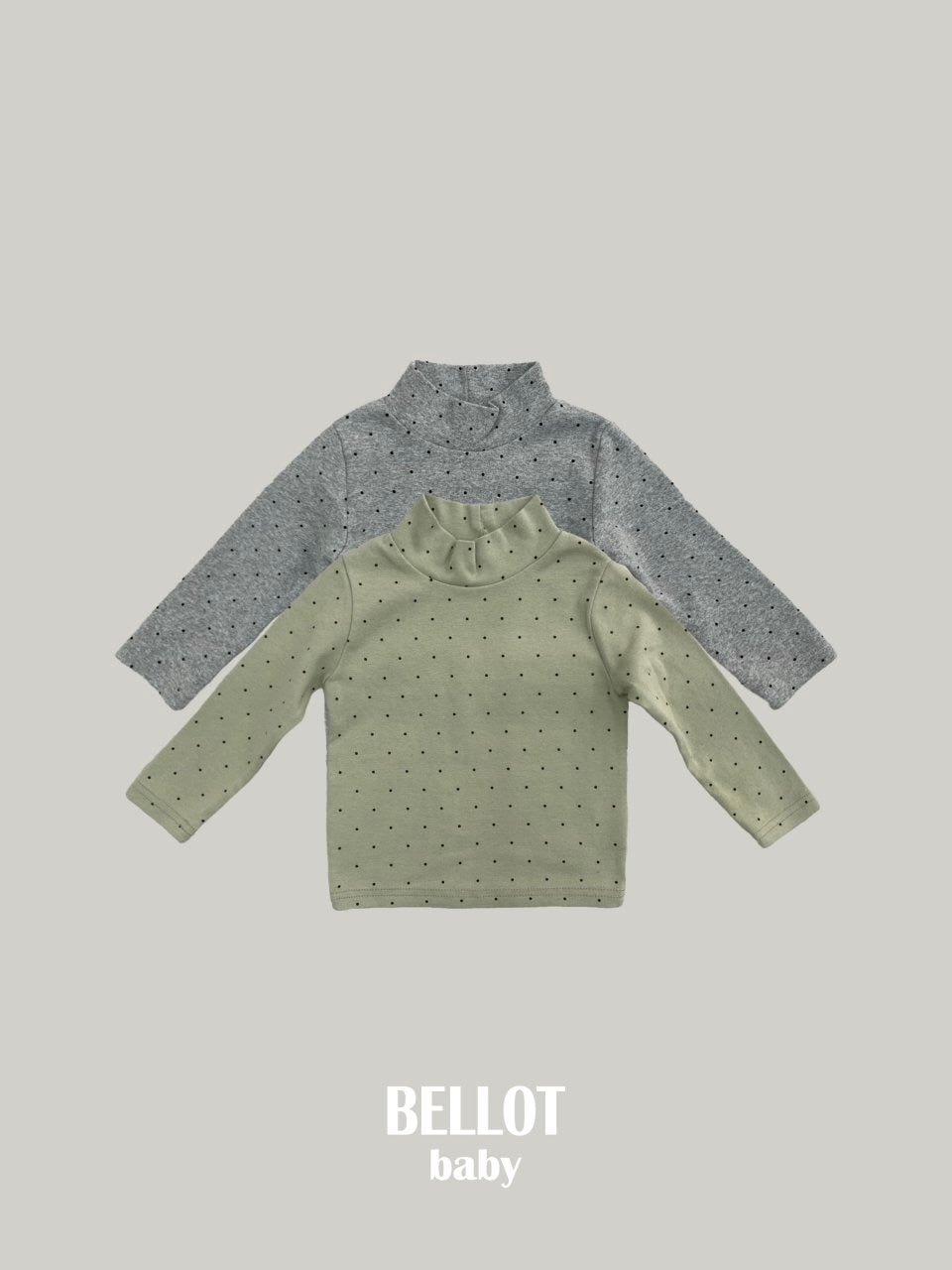 Bebe dot half neck T