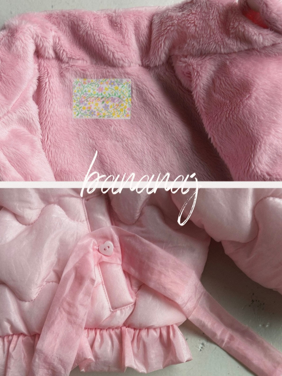 Ribbon padding jacket