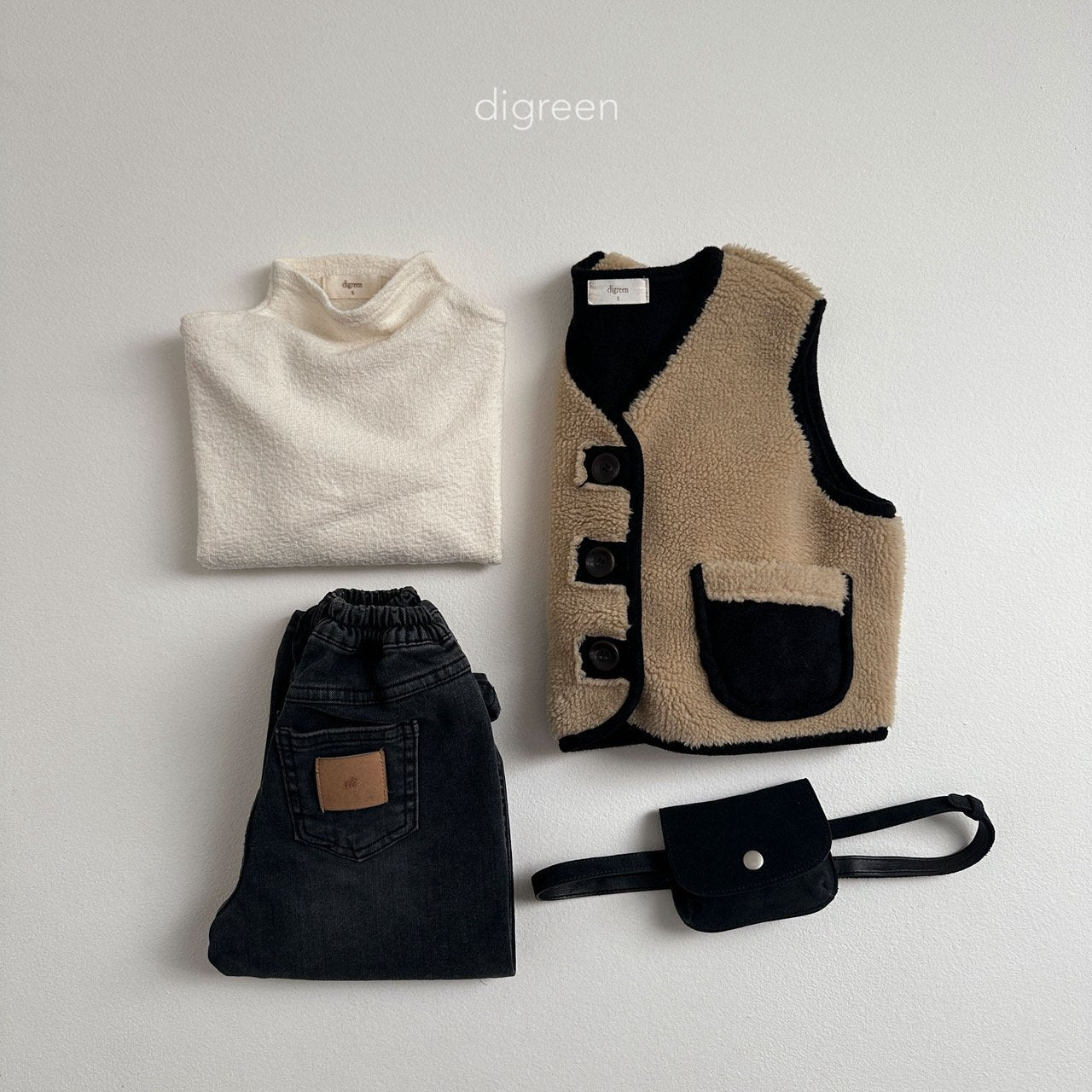 Shearling vest