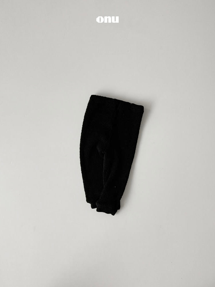 Stretch ribbed pants