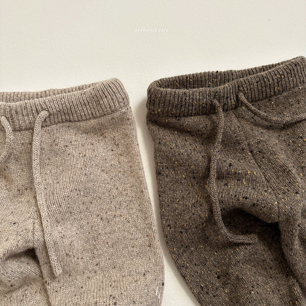 Wool knit pants