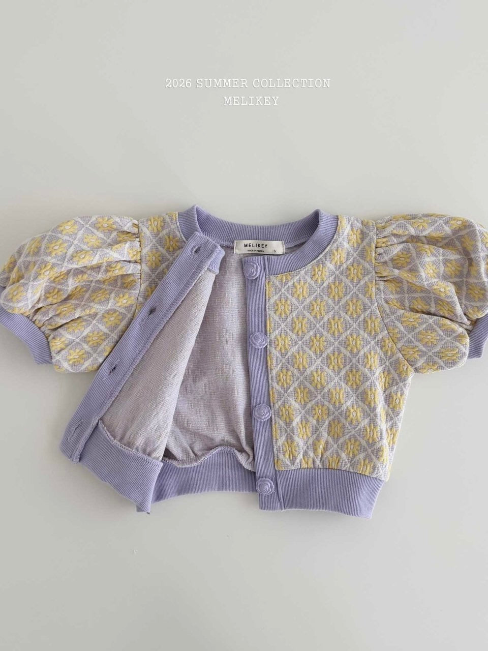 Rika flower puff cardigan