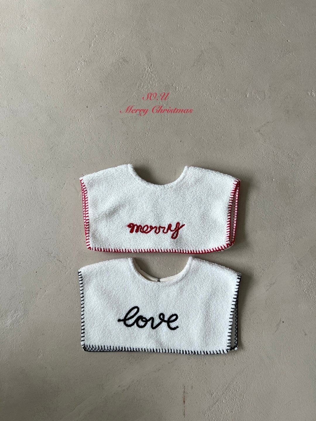 Christmas embroidered cape