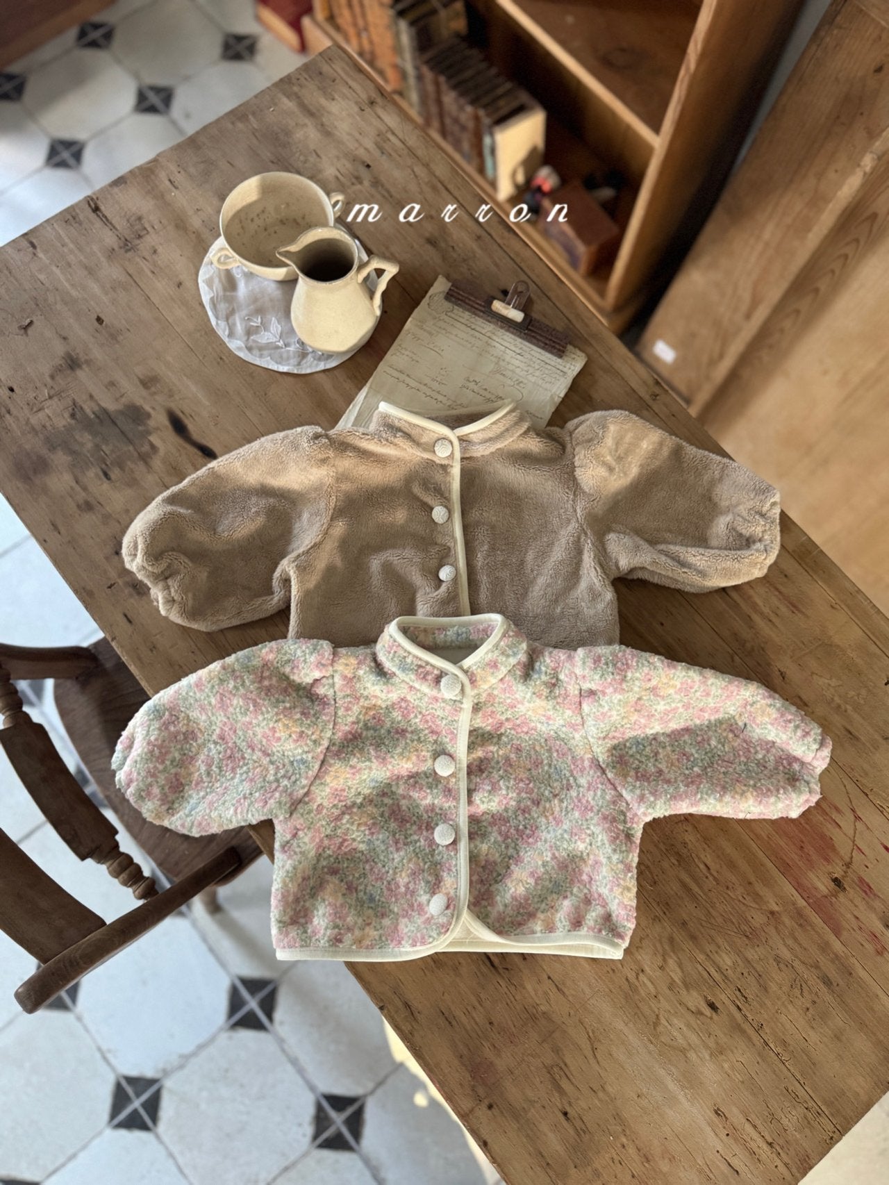 High neck fleece jacket