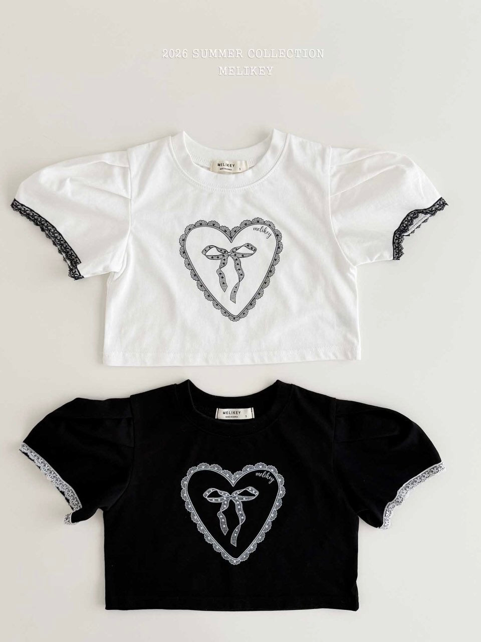 Heart ribbon T shirt