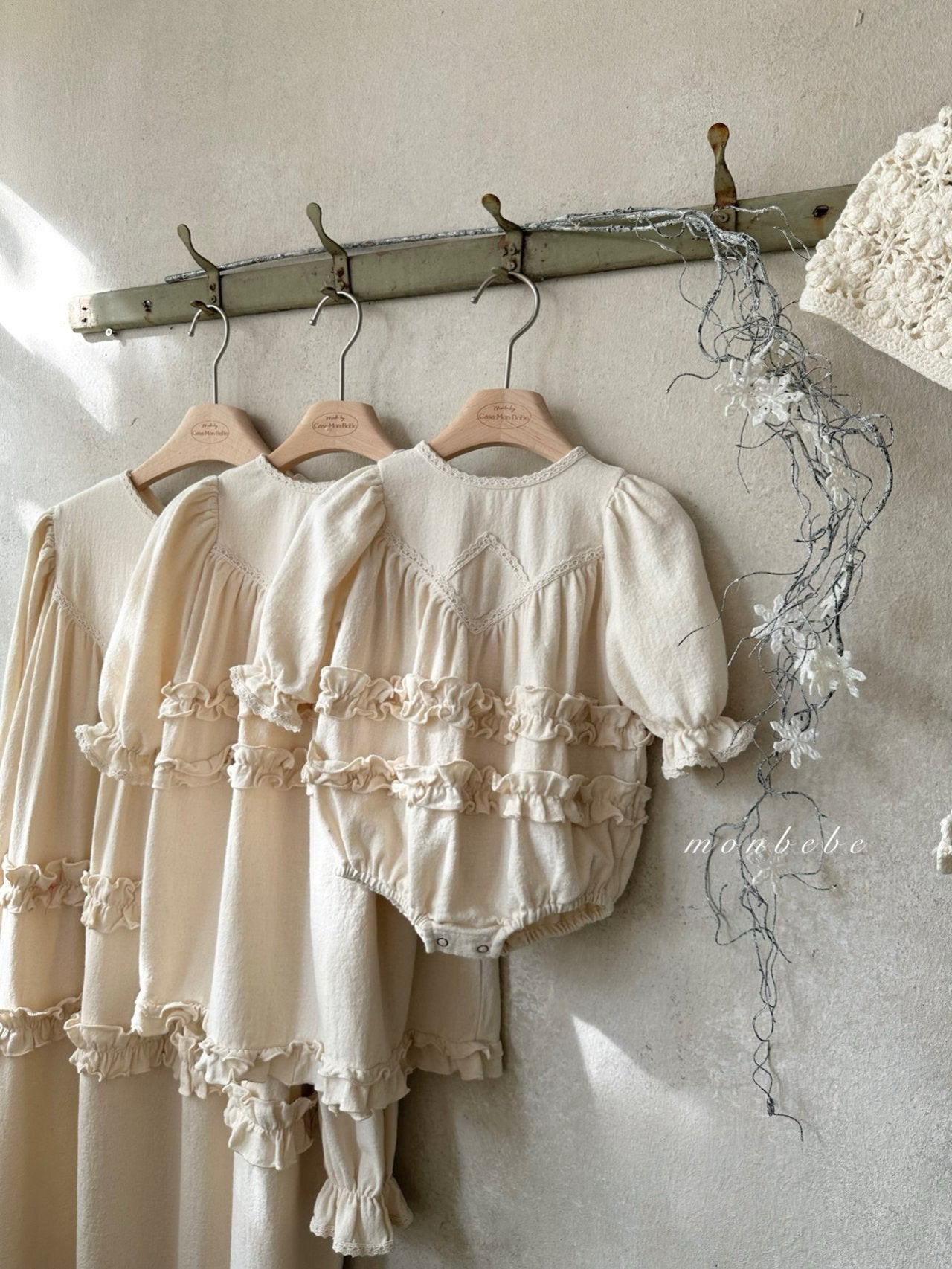 Merlin frill rompers