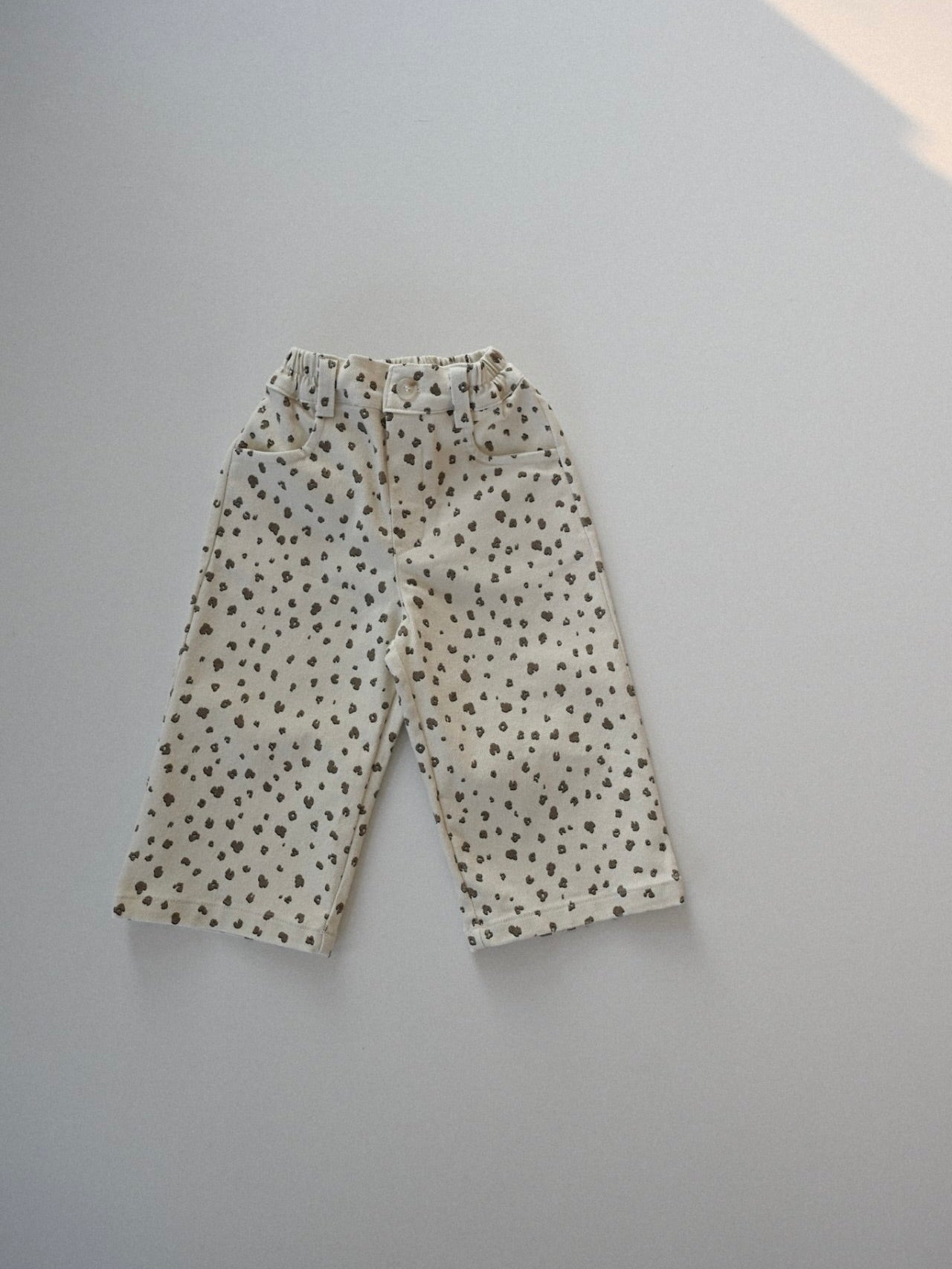 Patterned straight pants