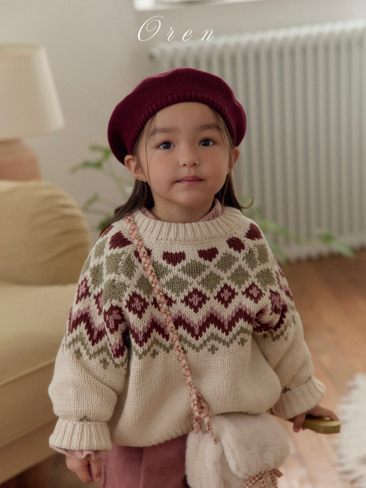 Reversible knit cardigan (2 way)