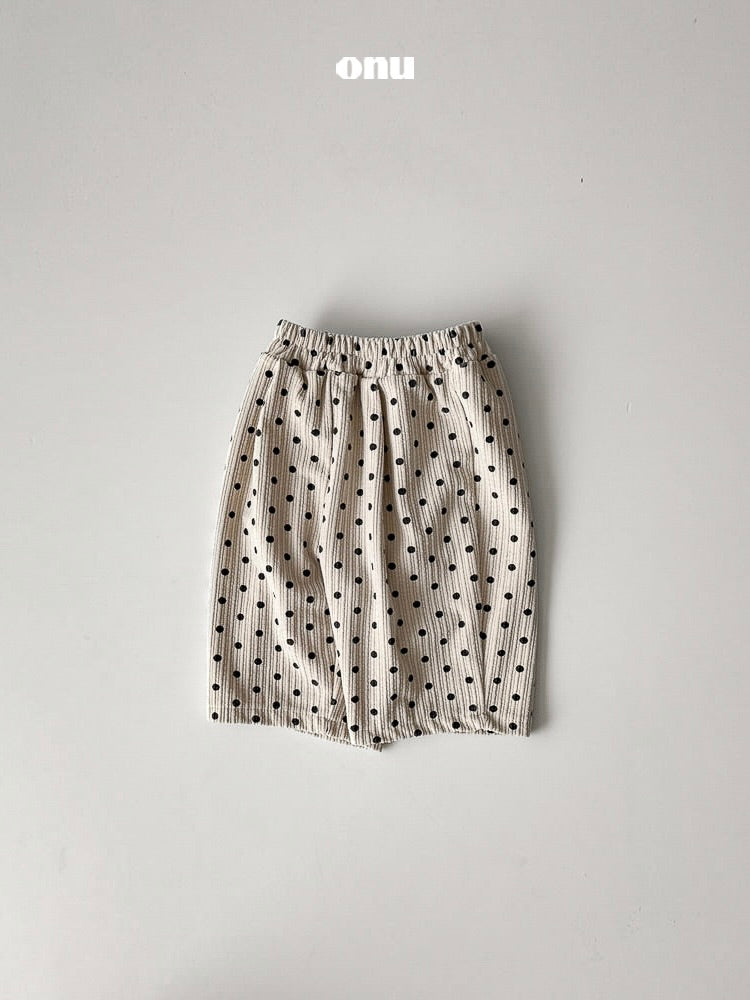 Corduroy dot pants