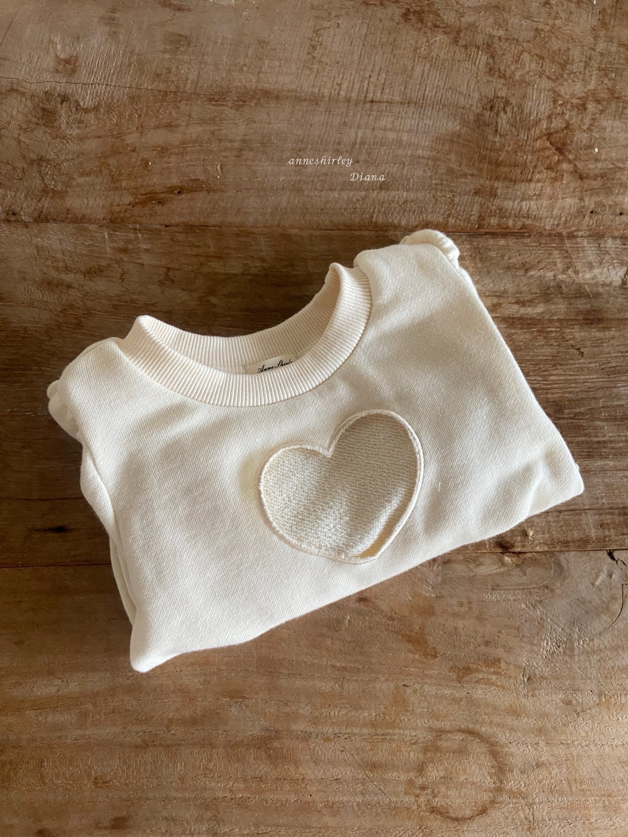 Waffle knit sweatshirt