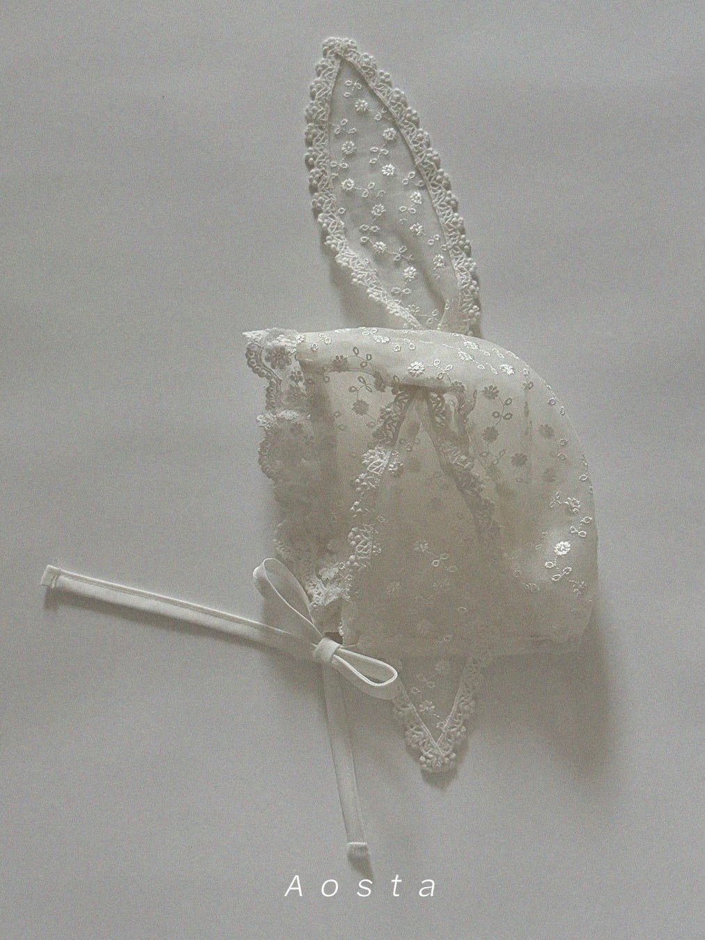 Lace bunny hat