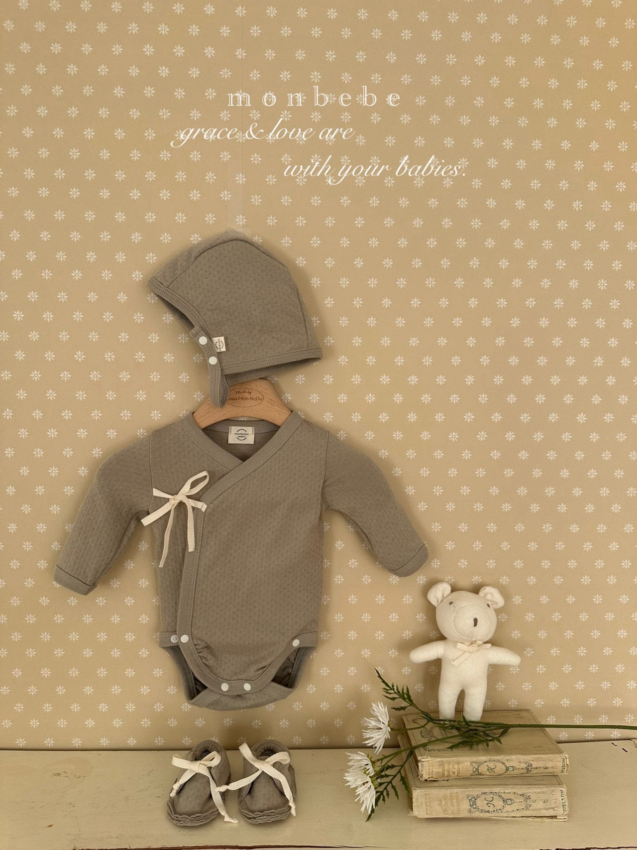 Noah newborn rompers