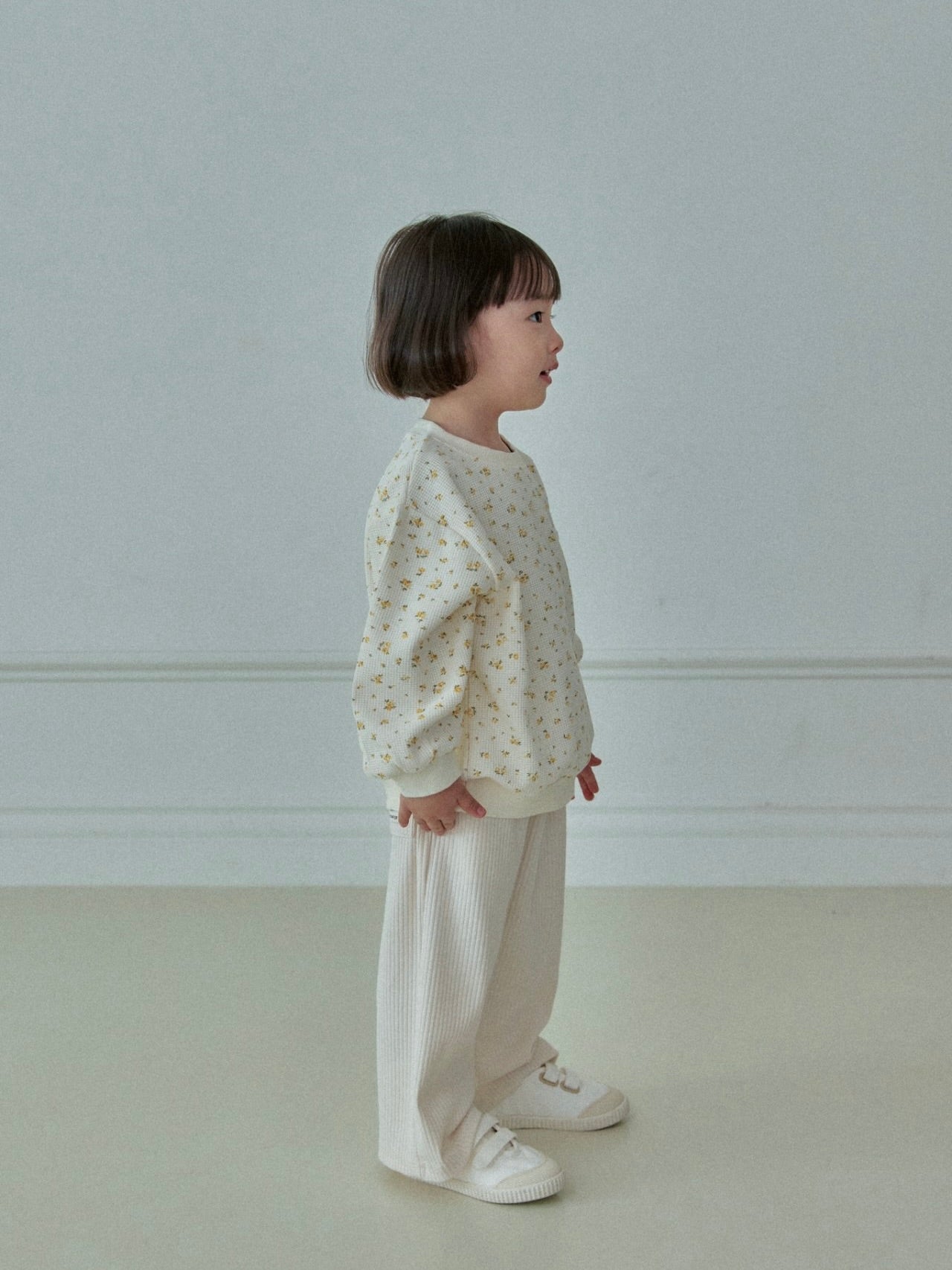 Flower waffle sweatshirt