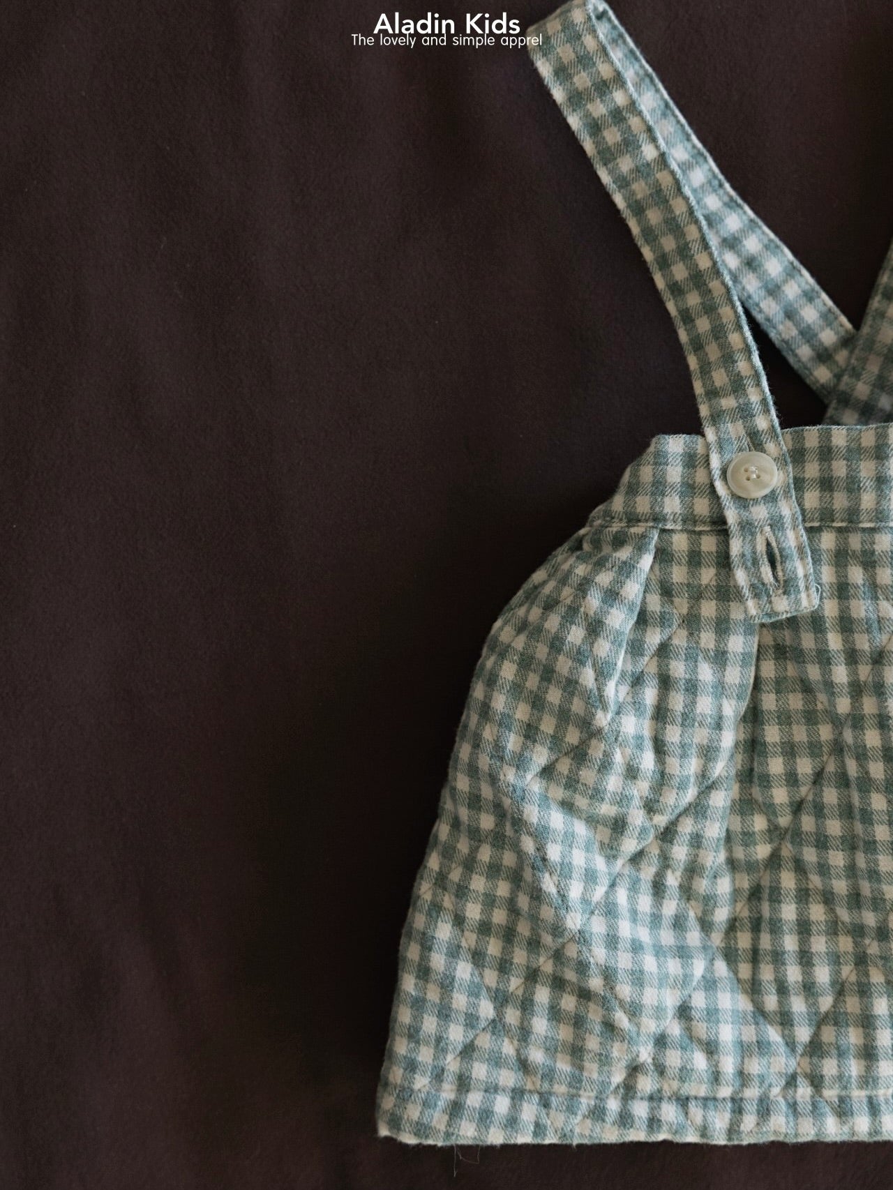 Suspender check padded skirt