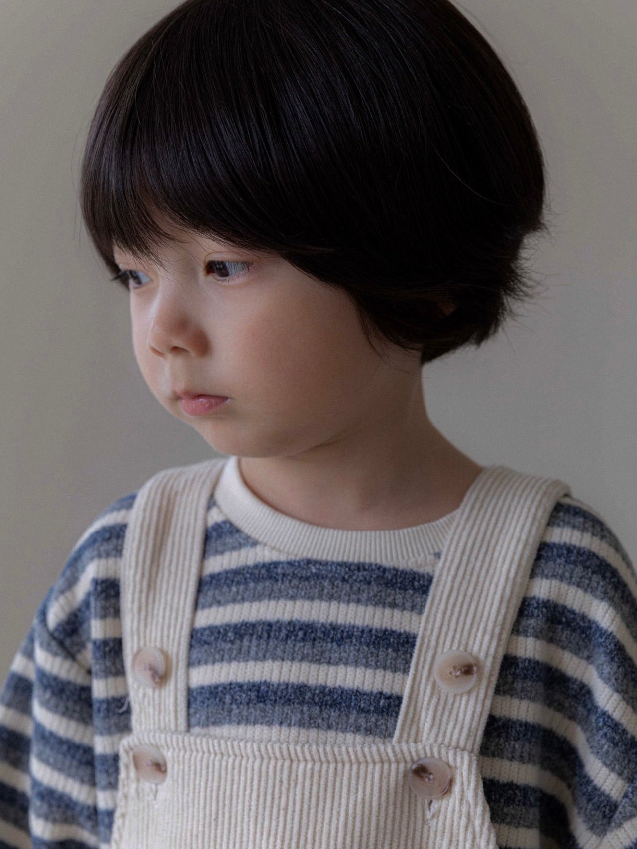 Knitted striped sweatshirt