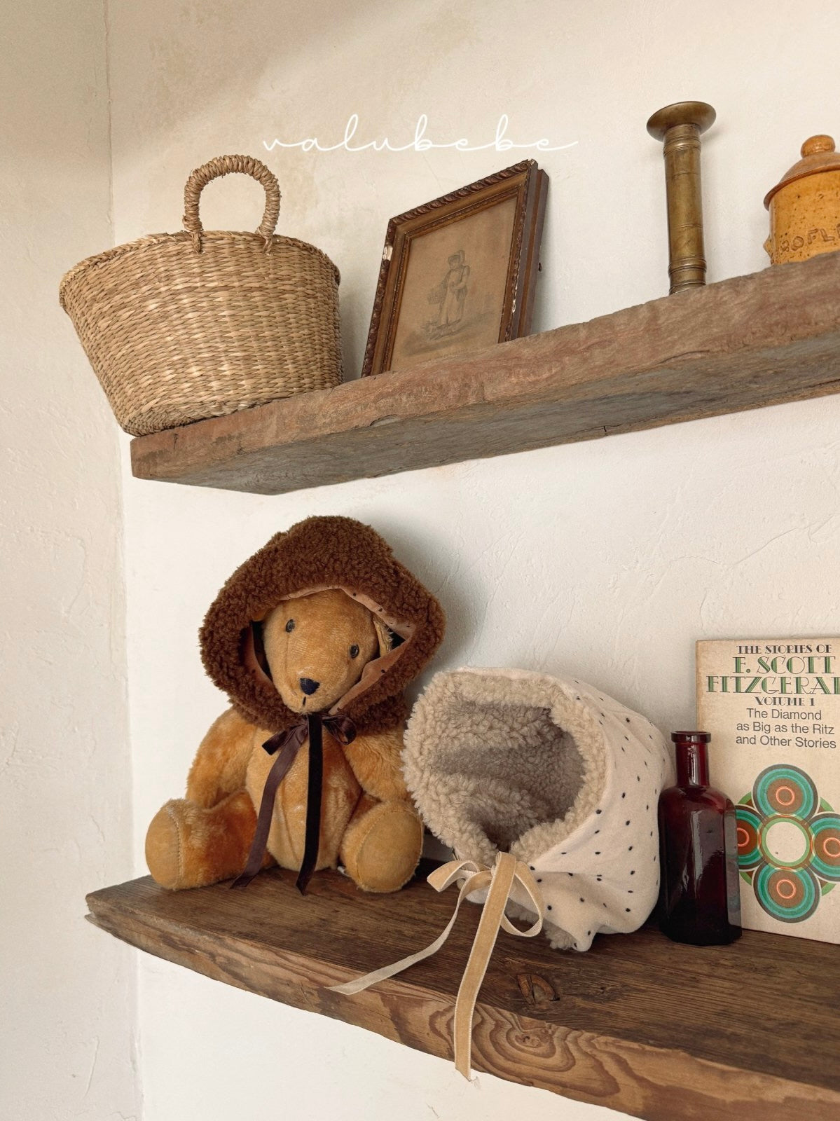 Teddy bear reversible bonnet (baby)