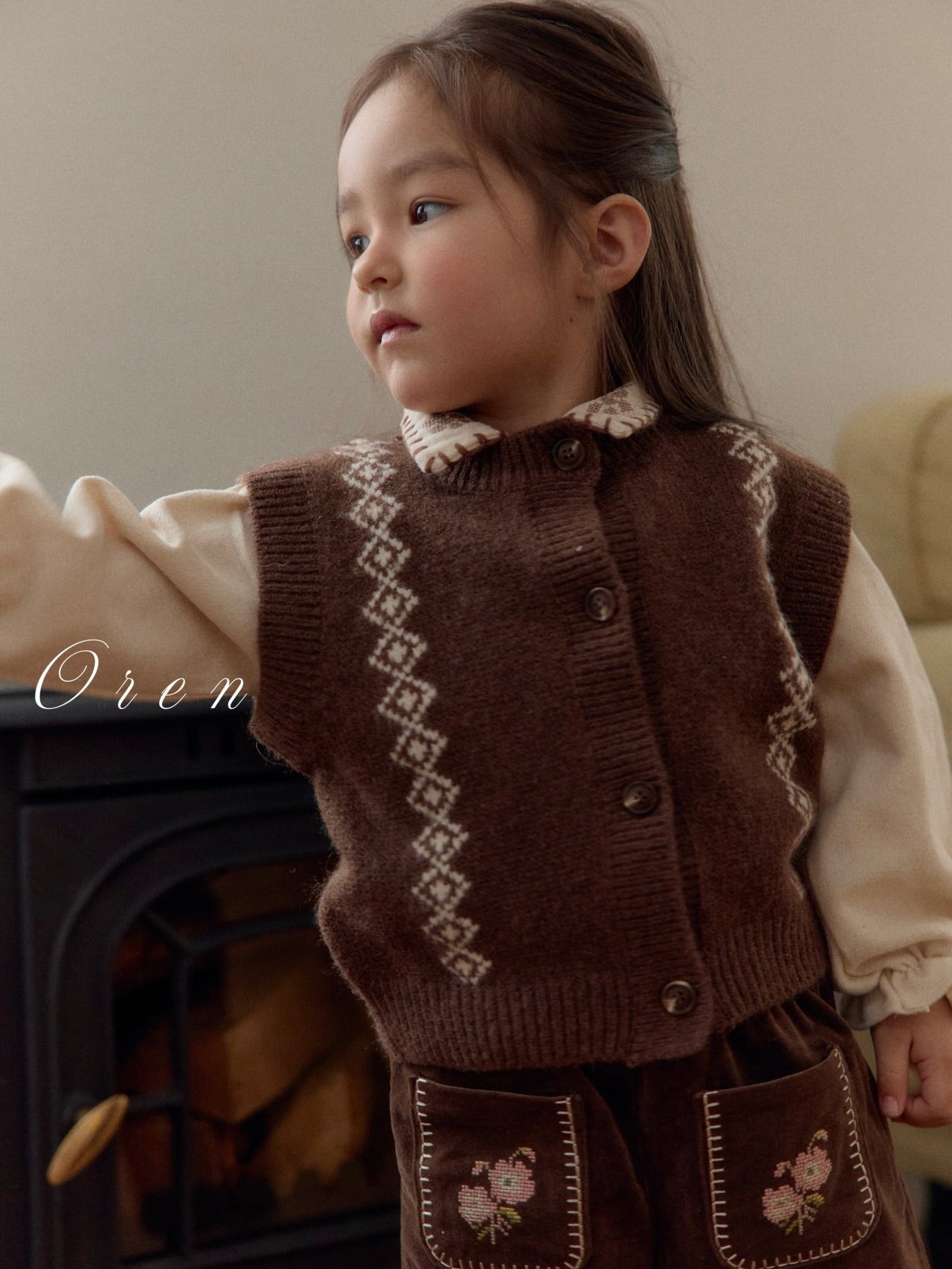 Clement embroidery pants