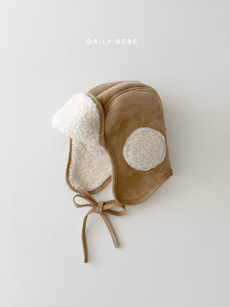 Shearling winter hat