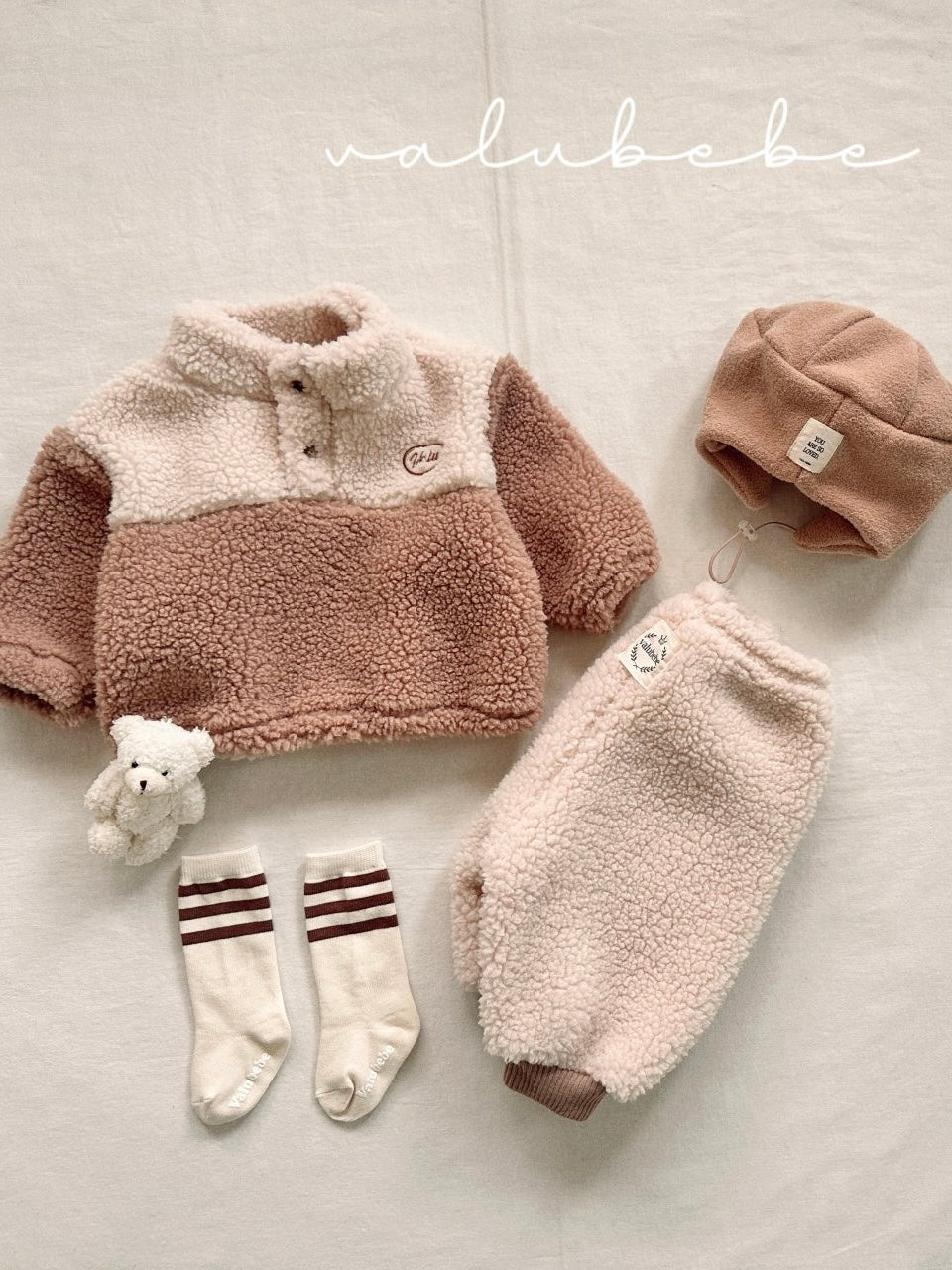 Fluffy button jumper (baby&amp;kids)
