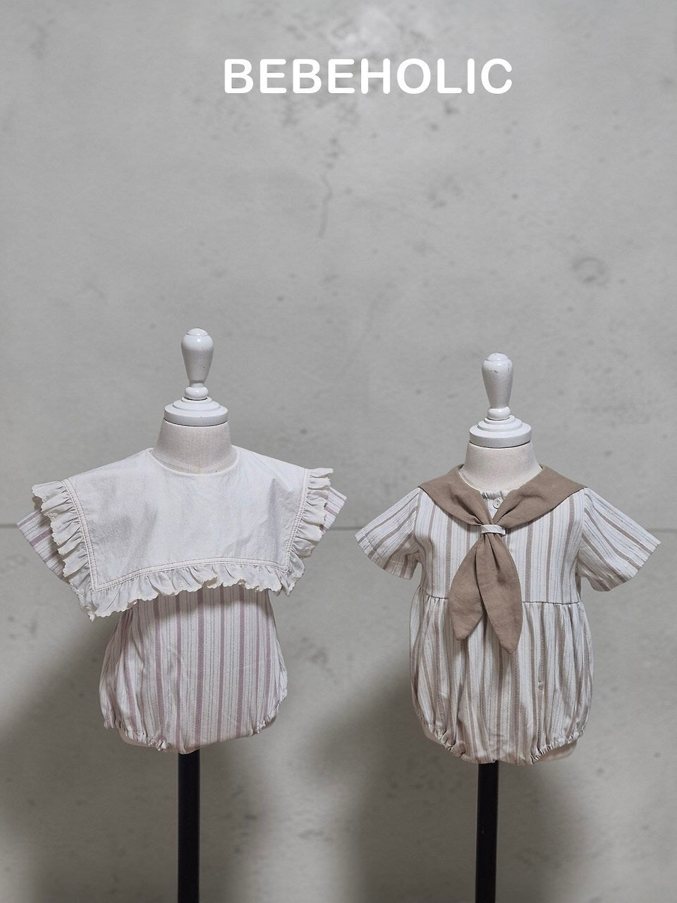 Cozy sailor rompers