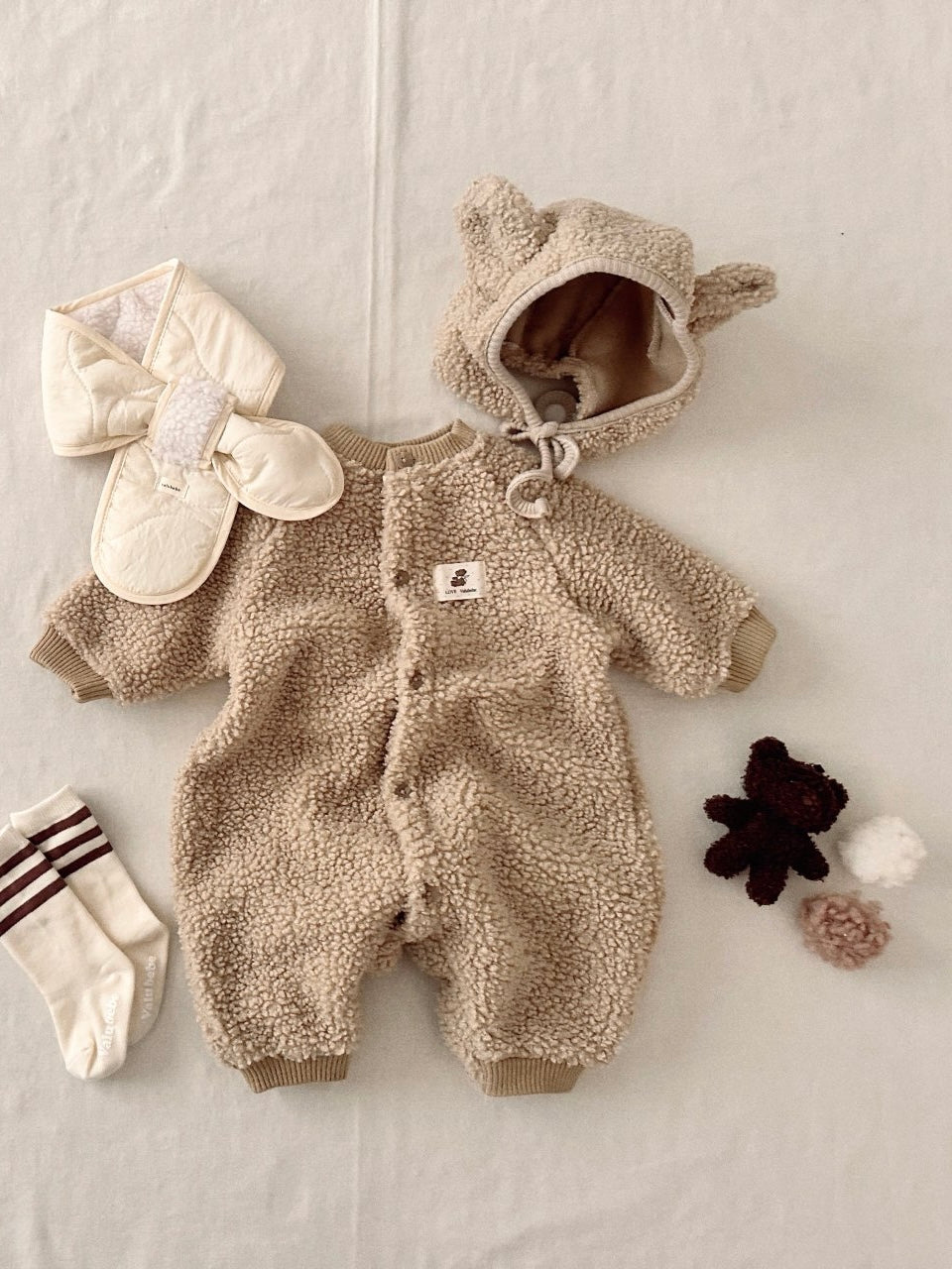 Warm quilted scarf (baby)