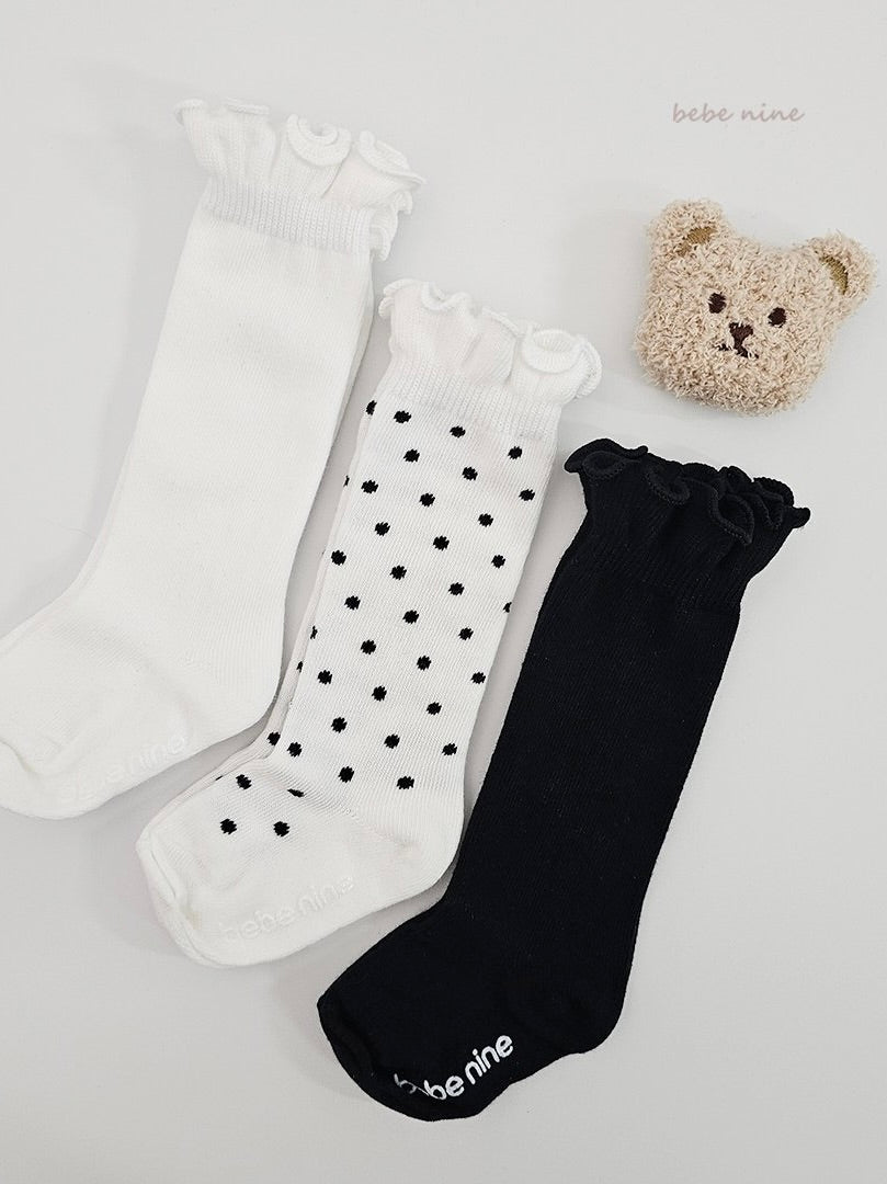 Nice Frill Knee Socks Set