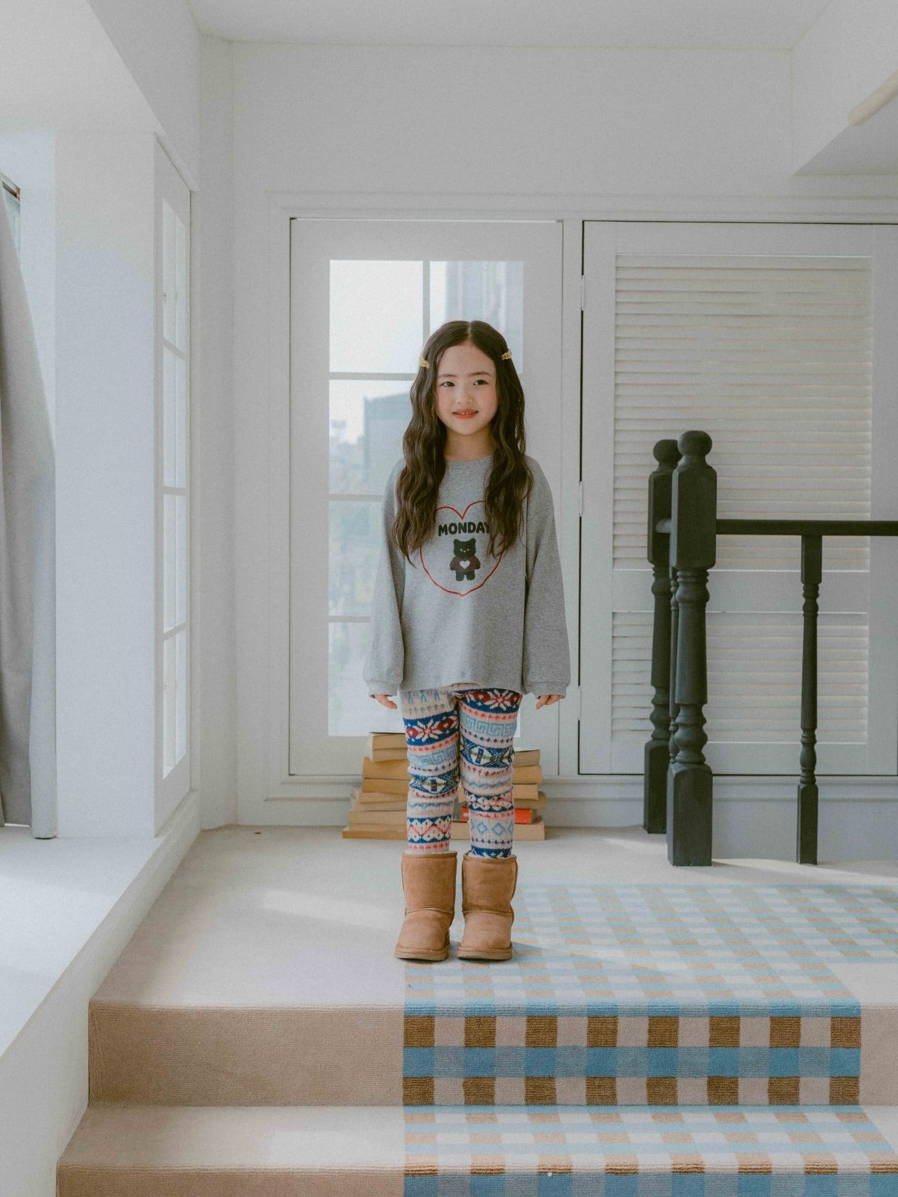 Colored hair clip set (2 pieces)