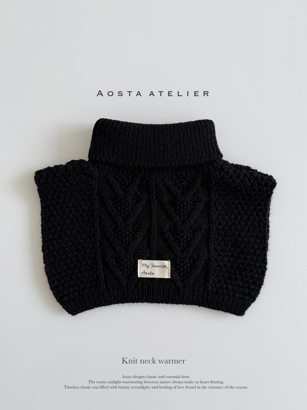 Knit neck warmer