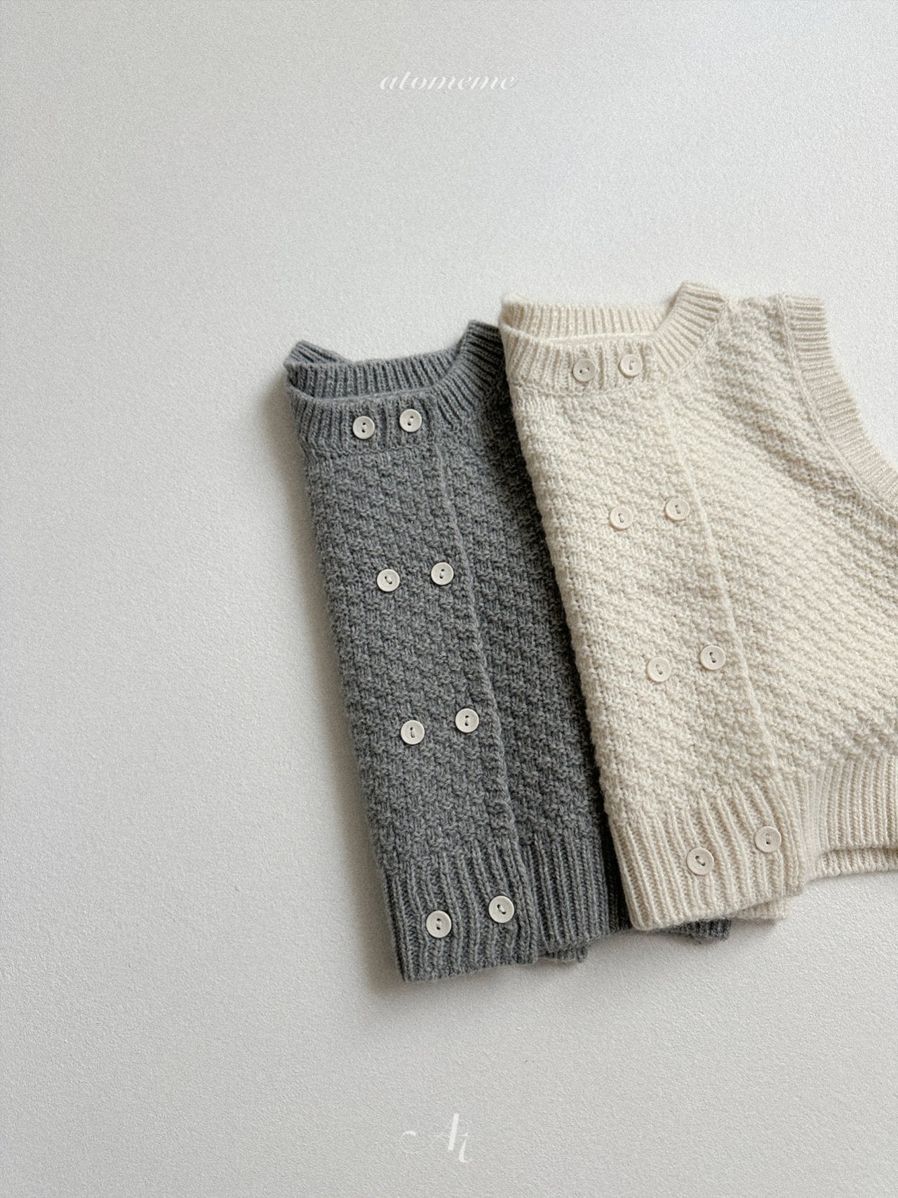 Texture knit vest