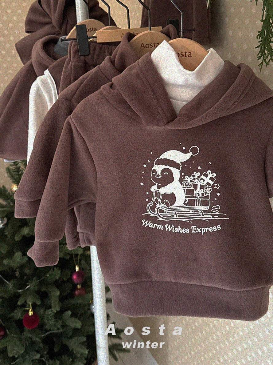 Winter penguin hoodie