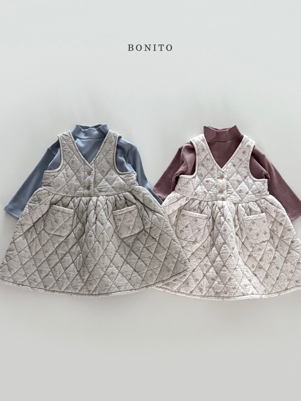 Small flower quilted one piece