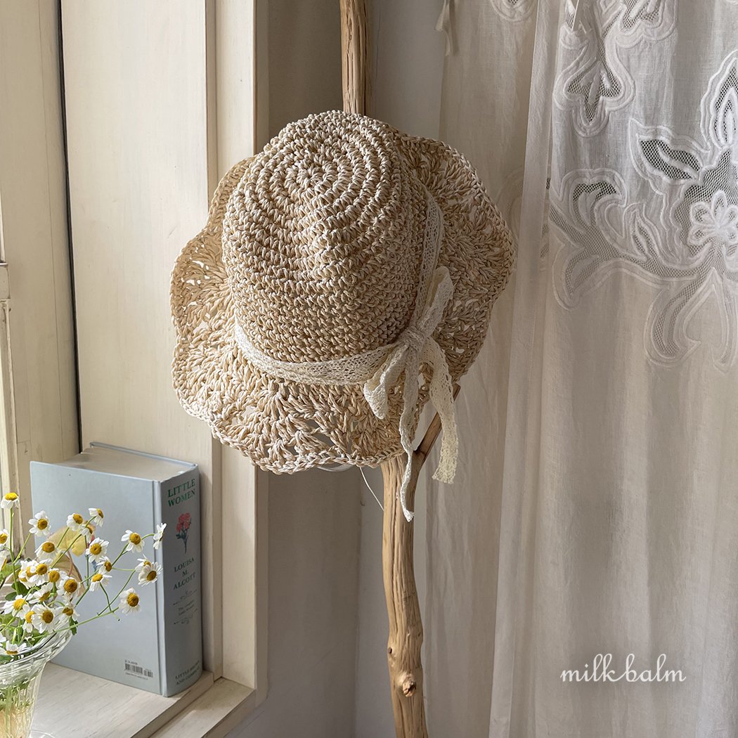 Mila flower straw hat
