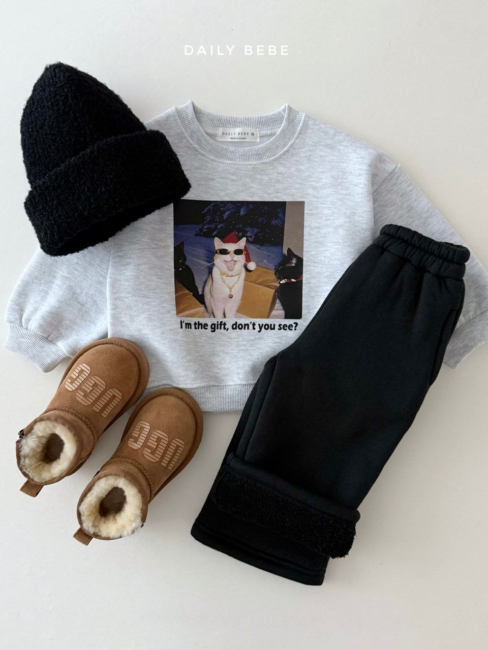 Santa cat sweatshirt (kids and adults)