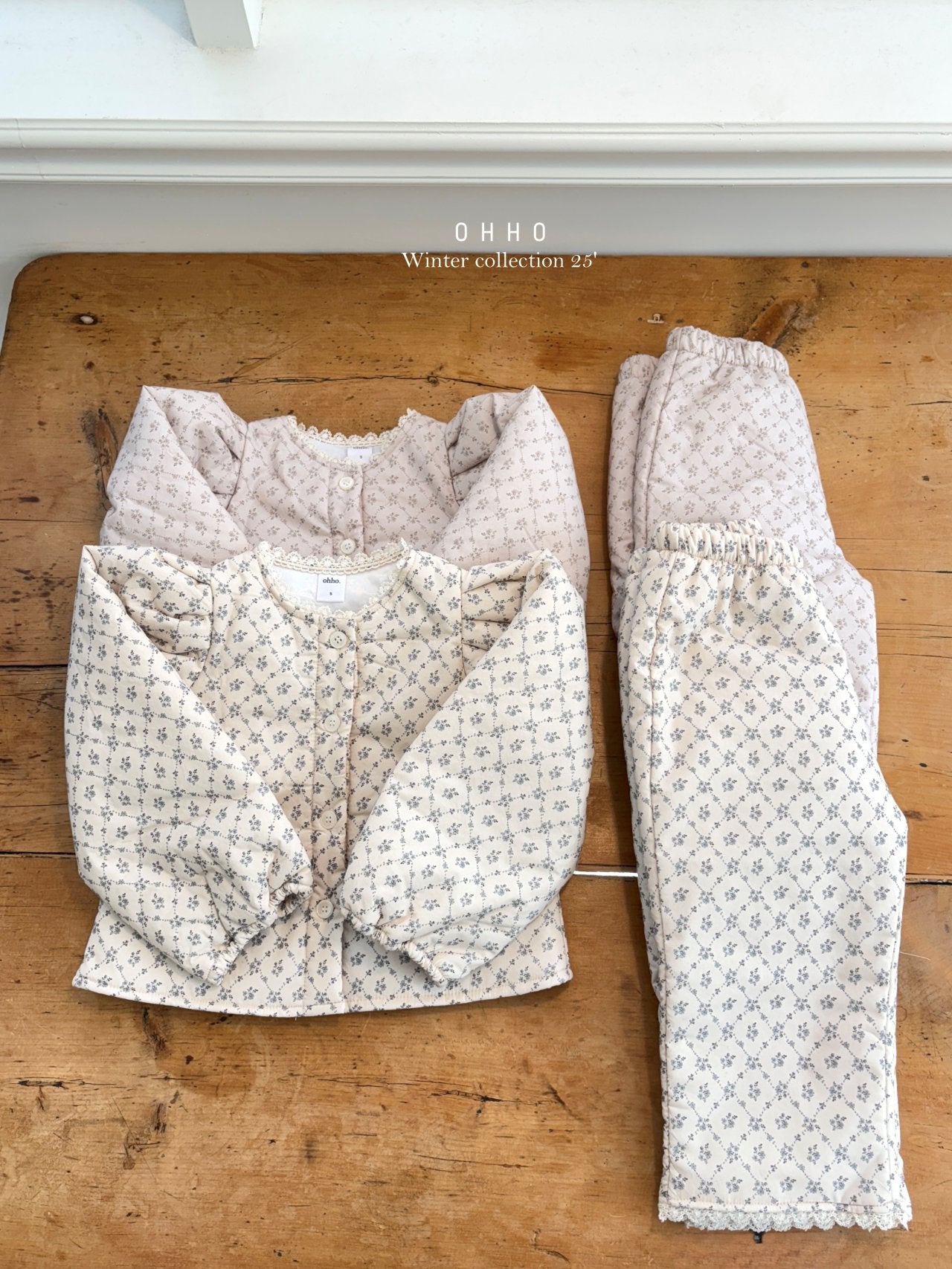 Rose lace padded jacket