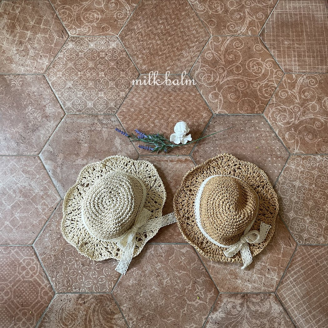 Mila flower straw hat