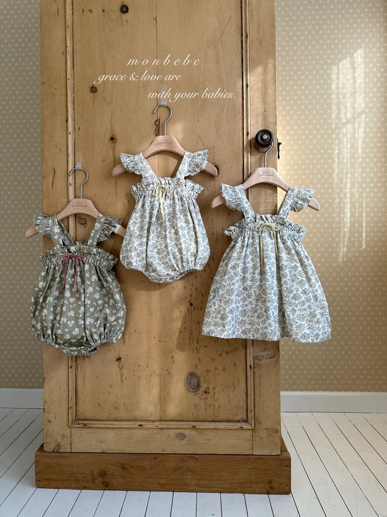 Flower frill rompers