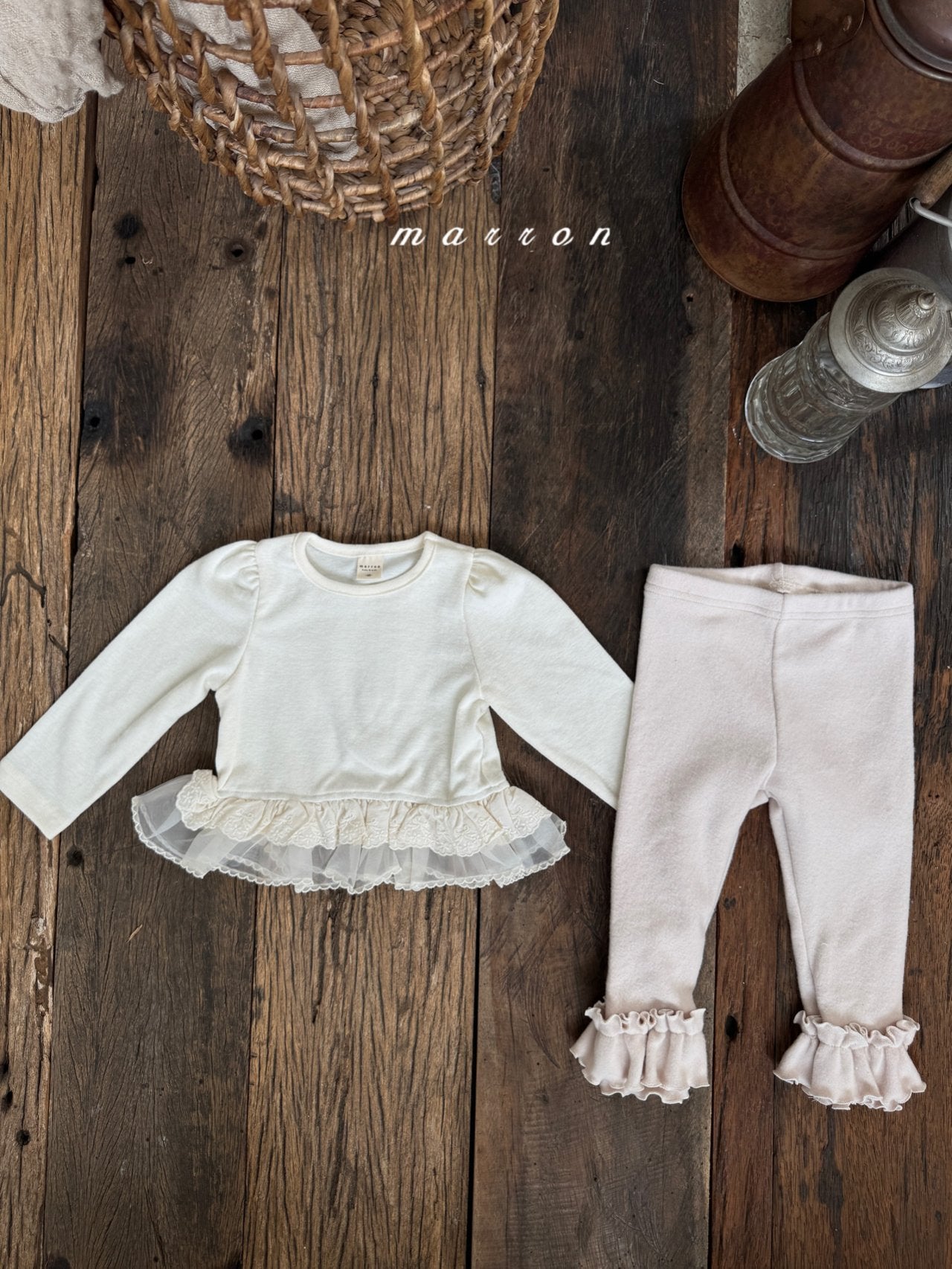 Frill lace T shirt