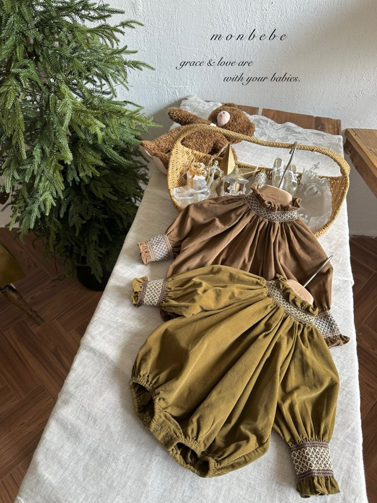 Charlotte smock rompers