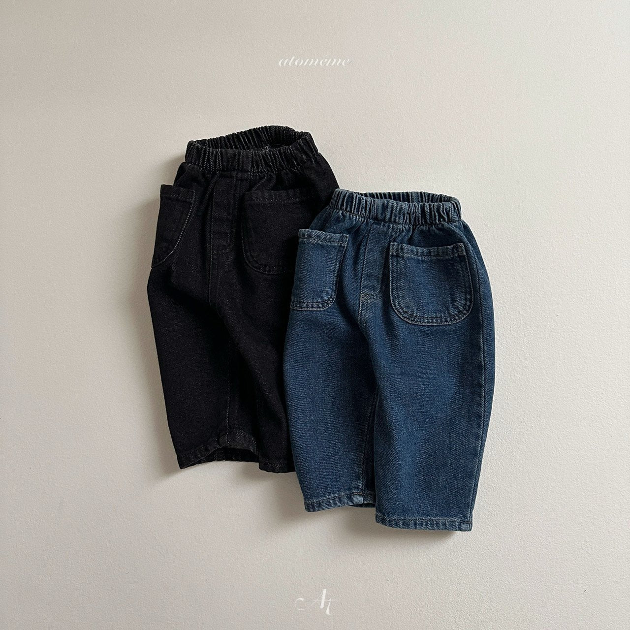 Pocket denim pants