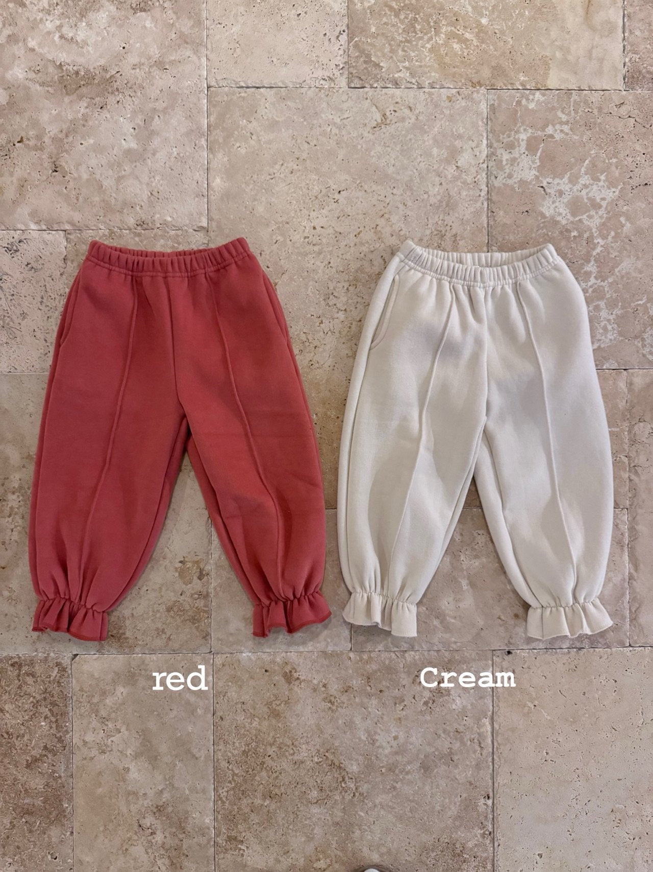 Petit frill jogger pants