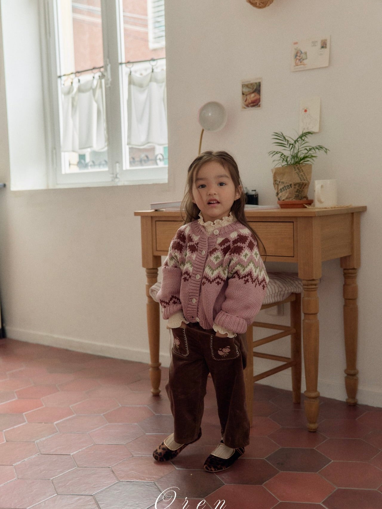 Reversible knit cardigan (2 way)