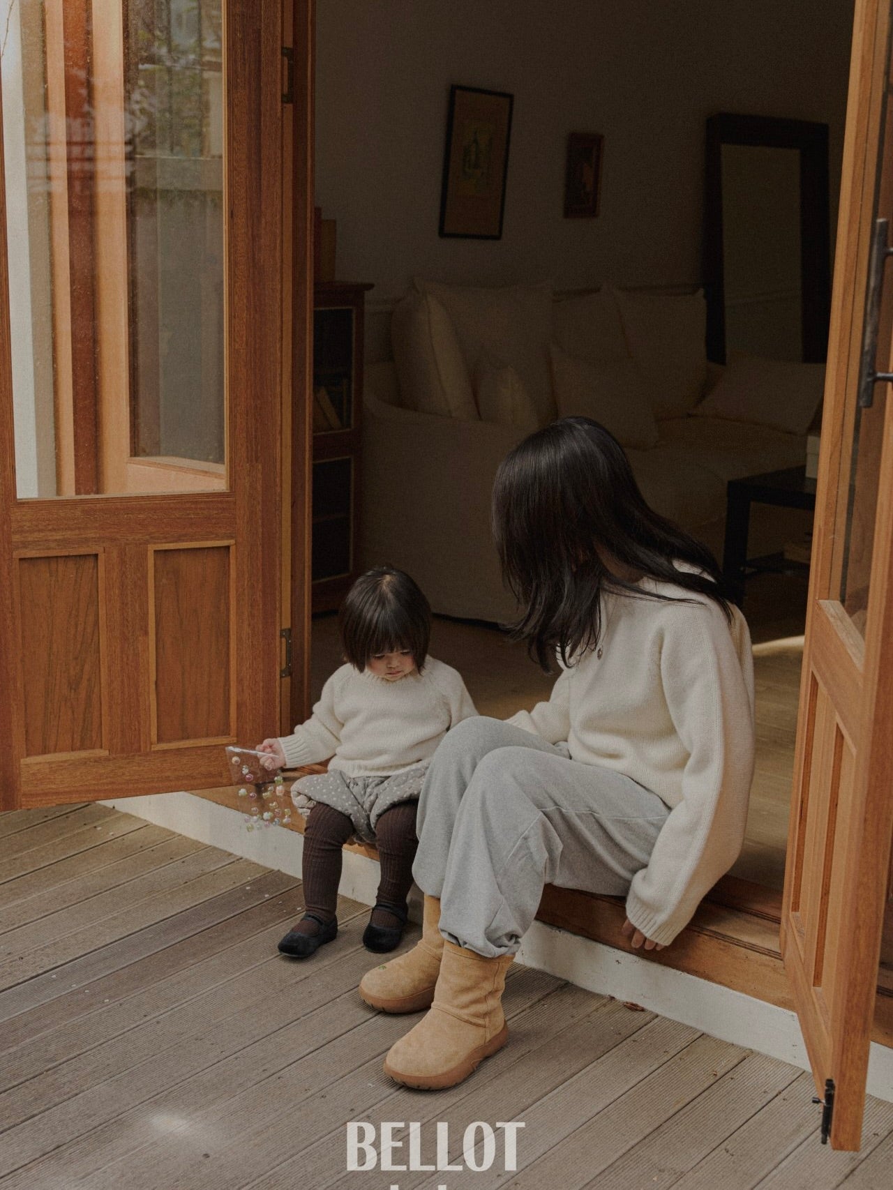 Berry knit (mom size)